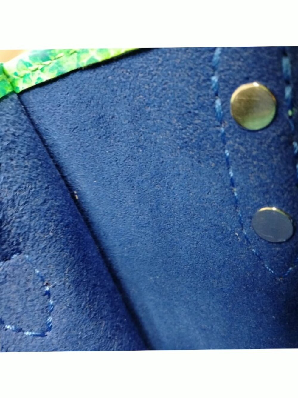 Authentic Louis Vuitton Onthego Mini Blue Green Empreinte Leather Chain Tote Bag - Picture 16 of 16